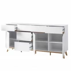 Mørteens Sideboard Tenabo - Matt Weiß / Asteiche -Büromöbel Verkäufe 1000120238 181109 10331201 GALLERYIMAGES P000000001000120238