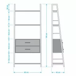 Ars manufacti Regal Atelier IV - Akazie massiv / Metall - Akazie Braun / Anthrazit -Büromöbel Verkäufe 1000123167 030 GALLERYIMAGES P000000001000123167