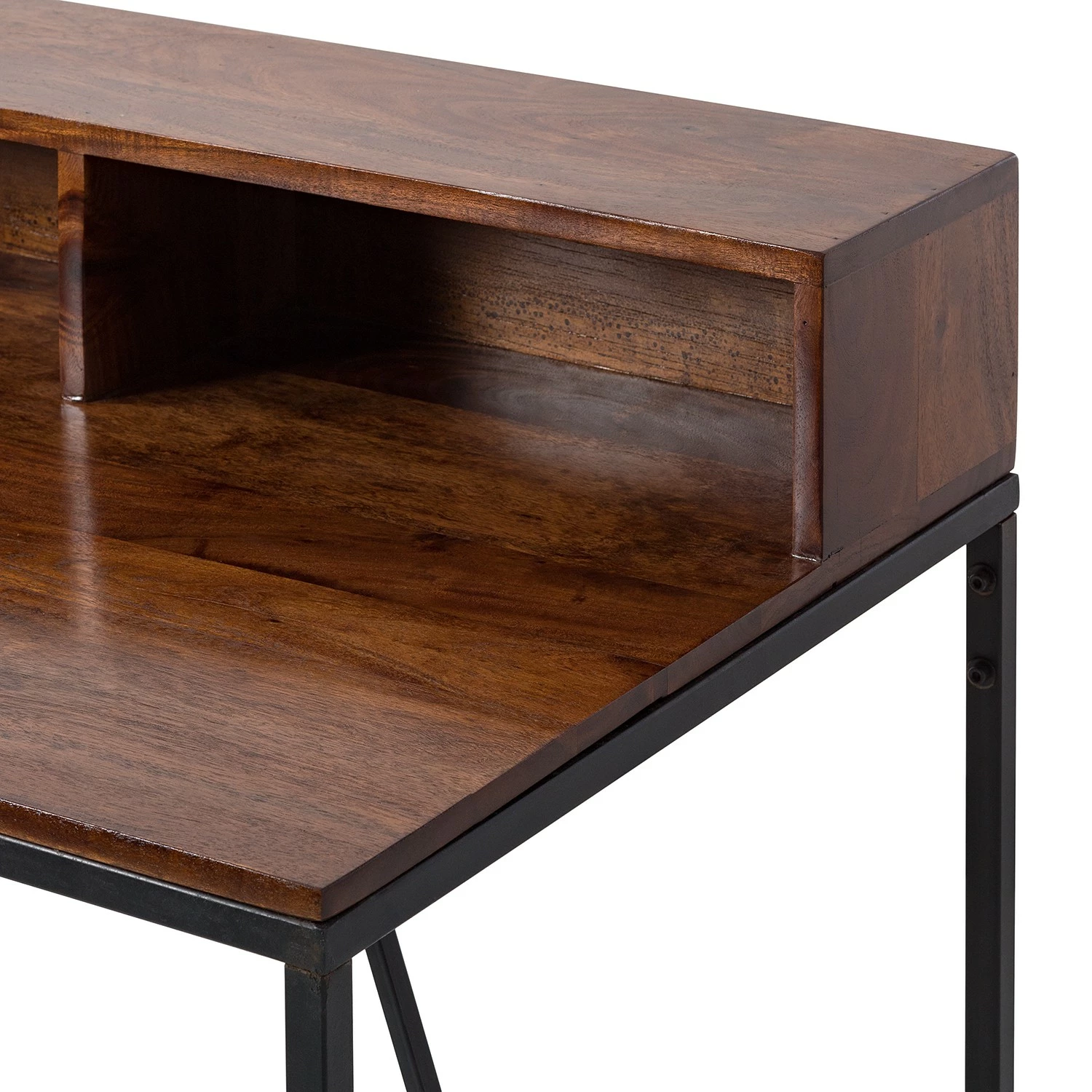 Ars manufacti Schreibtisch Woodson I - Akazie massiv / Eisen - Akazie Braun 12 Ars manufacti Schreibtisch Woodson I - Akazie massiv / Eisen - Akazie Braun – Bild 10