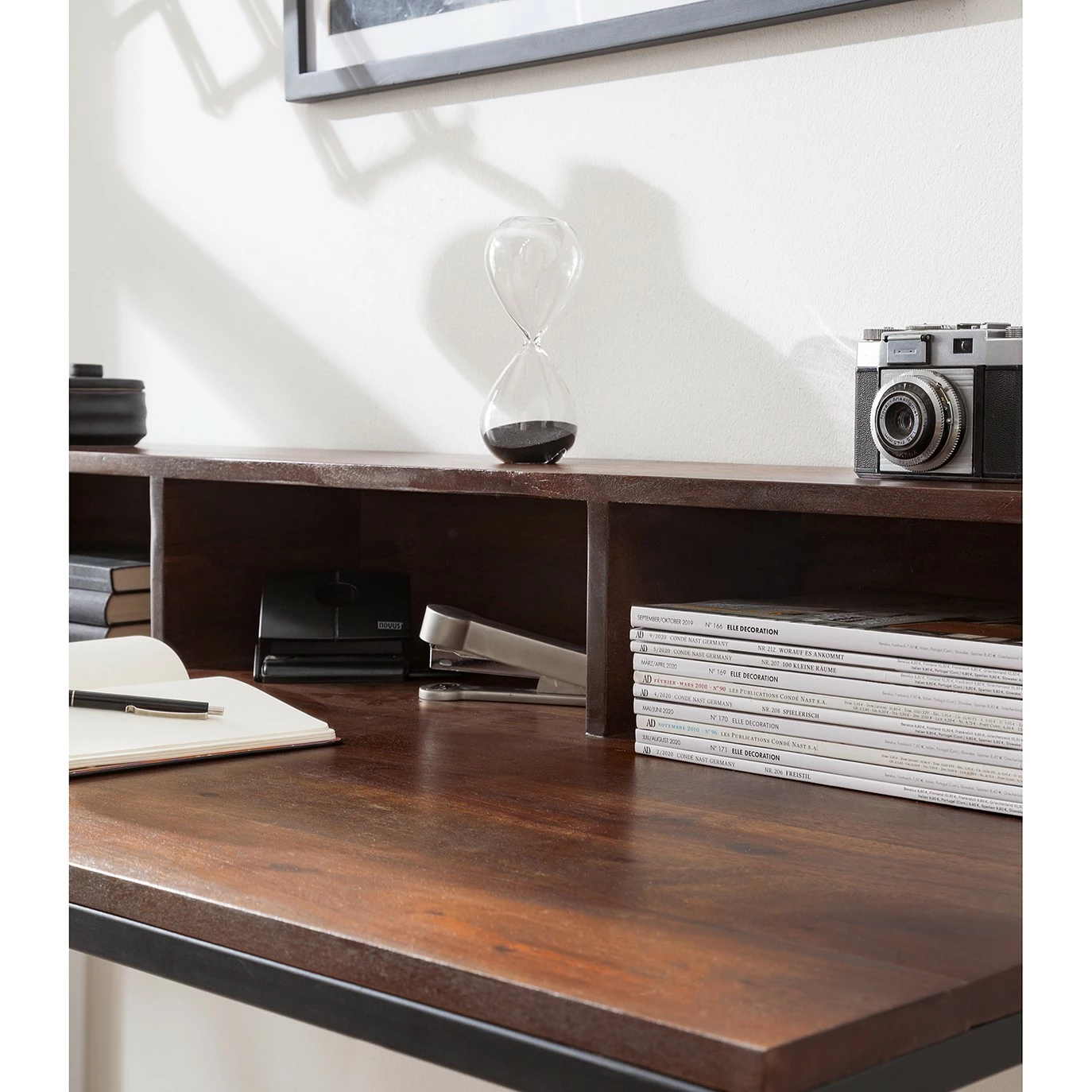 Ars manufacti Schreibtisch Woodson I - Akazie massiv / Eisen - Akazie Braun 10 Ars manufacti Schreibtisch Woodson I - Akazie massiv / Eisen - Akazie Braun – Bild 8