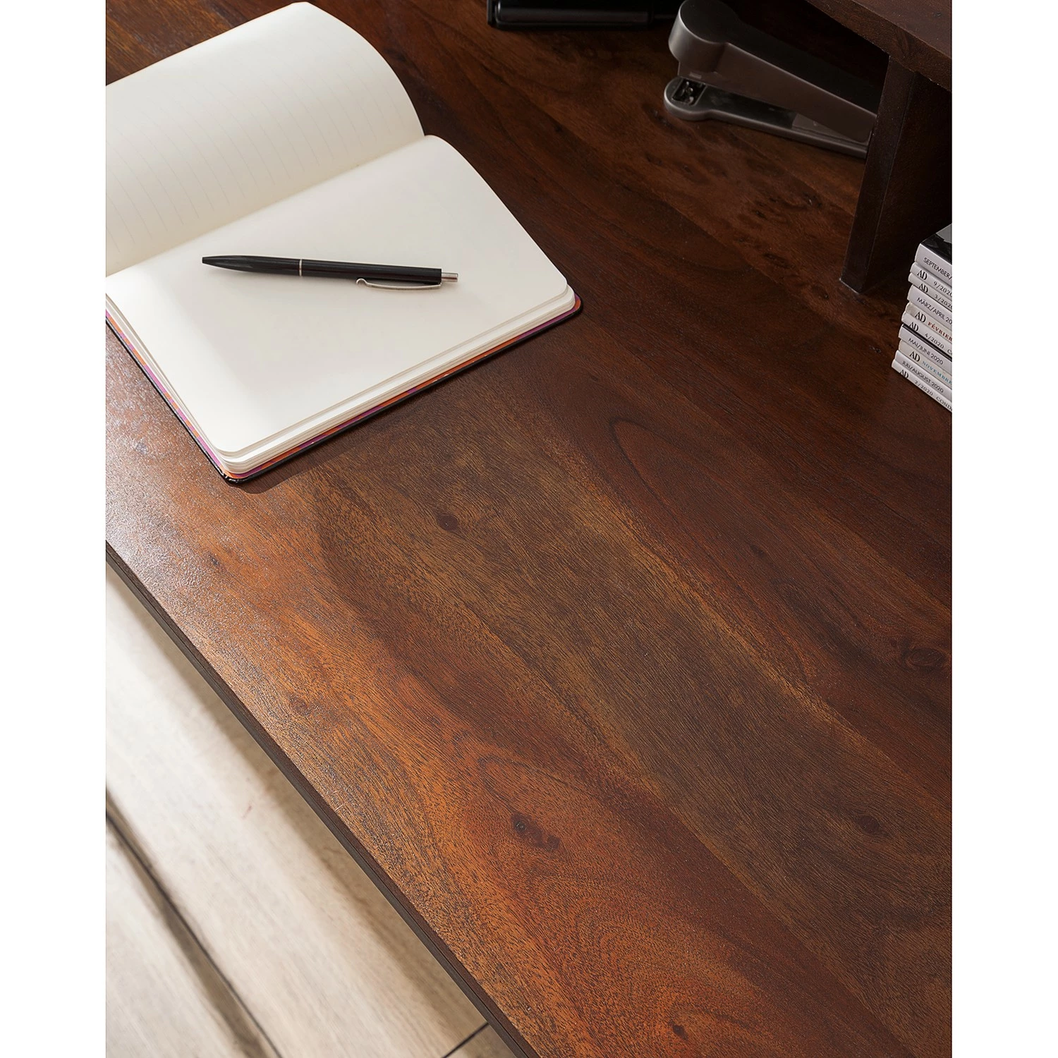 Ars manufacti Schreibtisch Woodson I - Akazie massiv / Eisen - Akazie Braun 11 Ars manufacti Schreibtisch Woodson I - Akazie massiv / Eisen - Akazie Braun – Bild 9