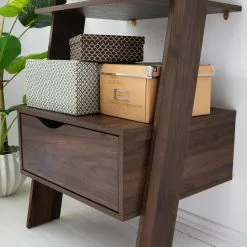 Mørteens Regal Gjora - Gummibaum teilmassiv - Walnuss -Büromöbel Verkäufe 1000123440 190321 17262400005 GALLERYIMAGES P000000001000123440