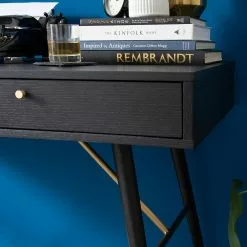 Studio Copenhagen Schreibtisch Moyo - Eiche teilmassiv / Metall - Matt Schwarz / Gold 29 Studio Copenhagen Schreibtisch Moyo - Eiche teilmassiv / Metall - Matt Schwarz / Gold -Büromöbel Verkäufe 1000123494 190315 15403300006 GALLERYIMAGES P000000001000123494