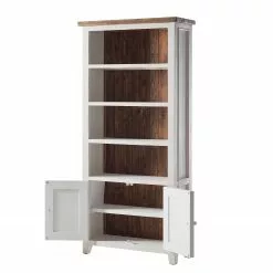 Maison Belfort Bücherregal Balignton I - Kiefer massiv - Weiß / Kiefer -Büromöbel Verkäufe 1000123499 211116 12462000083 DETAILS P000000001000123499