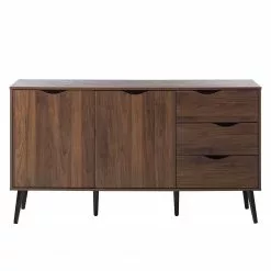 Mørteens Sideboard Gjora - Gummibaum teilmassiv - Walnuss -Büromöbel Verkäufe 1000123698 190201 06504100011 GALLERYIMAGES P000000001000123698