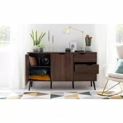 Mørteens Sideboard Gjora - Gummibaum teilmassiv - Walnuss -Büromöbel Verkäufe 1000123698 190325 11253100013 MOOD GALLERYIMAGES P000000001000123698 mood