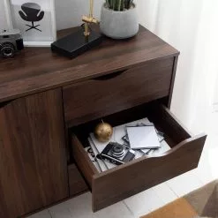 Mørteens Sideboard Gjora - Gummibaum teilmassiv - Walnuss -Büromöbel Verkäufe 1000123698 190325 11253100016 GALLERYIMAGES P000000001000123698