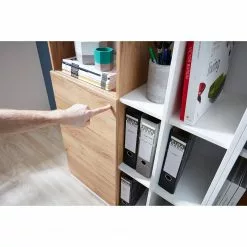 Germania Aktenschrank Lioni l - Eiche Navarra Dekor / Weiß -Büromöbel Verkäufe 1000126191 180716 12473805 GALLERYIMAGES P000000001000126191