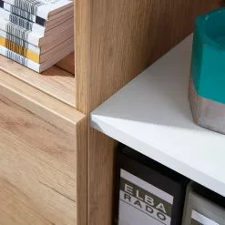 Germania Aktenschrank Lioni l - Eiche Navarra Dekor / Weiß -Büromöbel Verkäufe 1000126191 180716 12473808 GALLERYIMAGES P000000001000126191