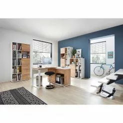 Germania Aktenschrank Lioni l - Eiche Navarra Dekor / Weiß -Büromöbel Verkäufe 1000126191 181009 10480402 MOOD GALLERYIMAGES P000000001000126191 mood