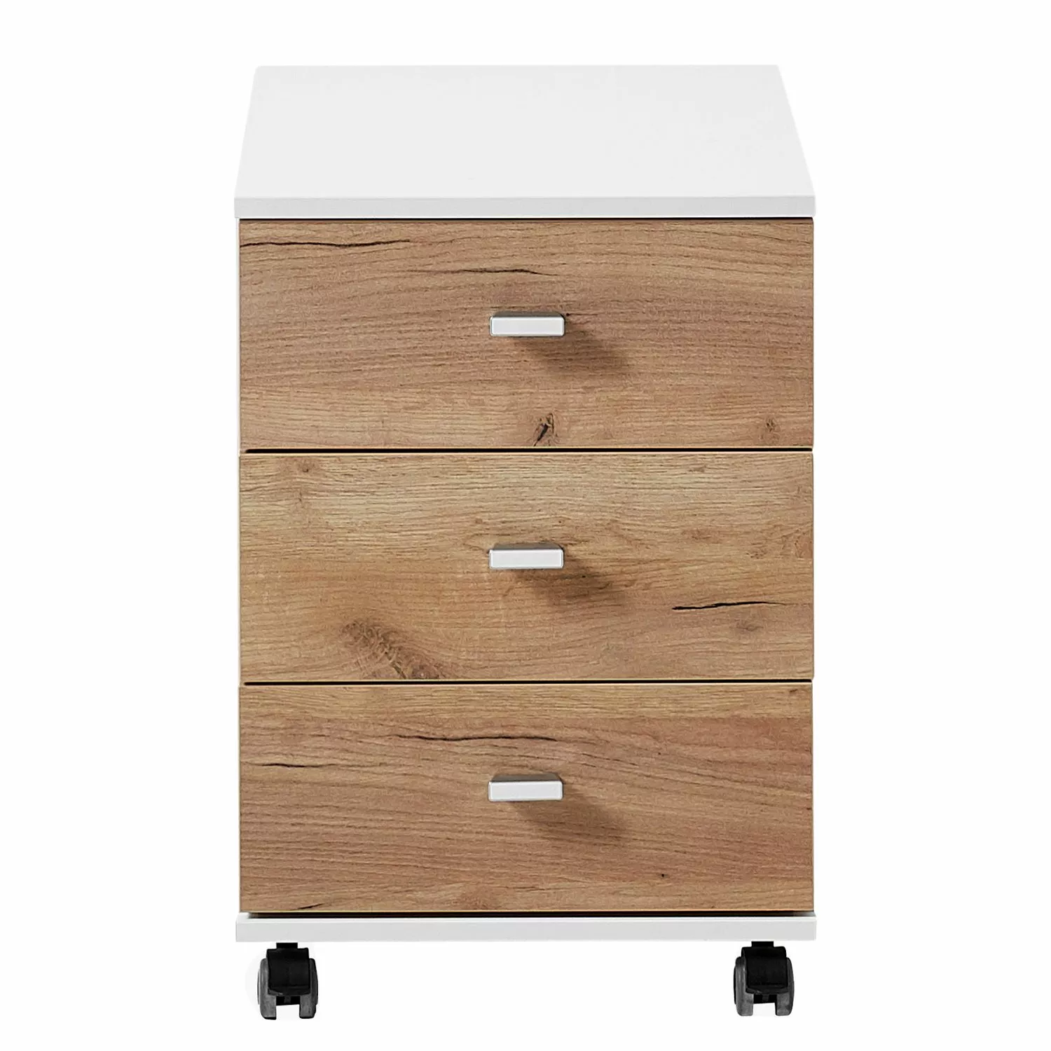 Germania Rollcontainer Lioni - Eiche Navarra Dekor / Weiß 5 Germania Rollcontainer Lioni - Eiche Navarra Dekor / Weiß – Bild 3