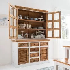 Maison Belfort Sideboard Newhaven - Mango teilmassiv - Mango / Weiß -Büromöbel Verkäufe 1000128954 200122 18404800045 MOOD DETAILS P000000001000128954 mood