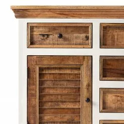 Maison Belfort Sideboard Newhaven - Mango teilmassiv - Mango / Weiß -Büromöbel Verkäufe 1000128954 200122 18404800049 DETAILS P000000001000128954