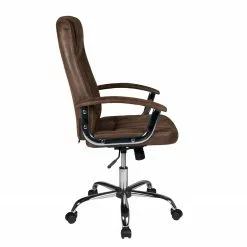 Duo Collection Chefsessel Bill - Microfaser / Metall - Vintage Braun / Chrom -Büromöbel Verkäufe 1000129051 180817 15164736 GALLERYIMAGES P000000001000129051