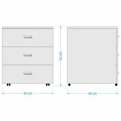 Mooved Rollcontainer Leeton - Anthrazit -Büromöbel Verkäufe 1000131611 211124 0852410000504 SKETCH DETAILS P000000001000131611 sketch