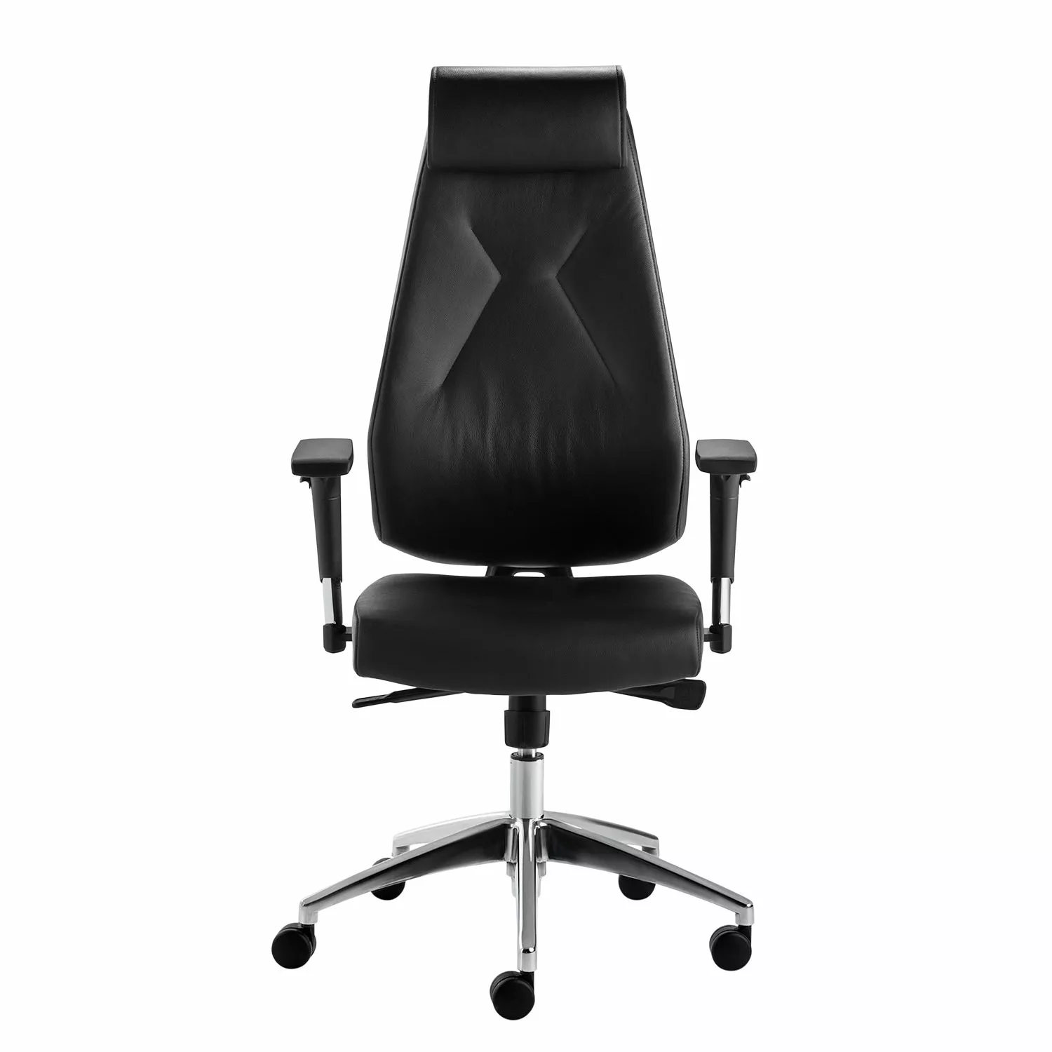 Mayer Sitzmöbel Bürodrehstuhl Lakota - Echtleder / Aluminium - Schwarz / Chrom 4 Mayer Sitzmöbel Bürodrehstuhl Lakota - Echtleder / Aluminium - Schwarz / Chrom – Bild 2