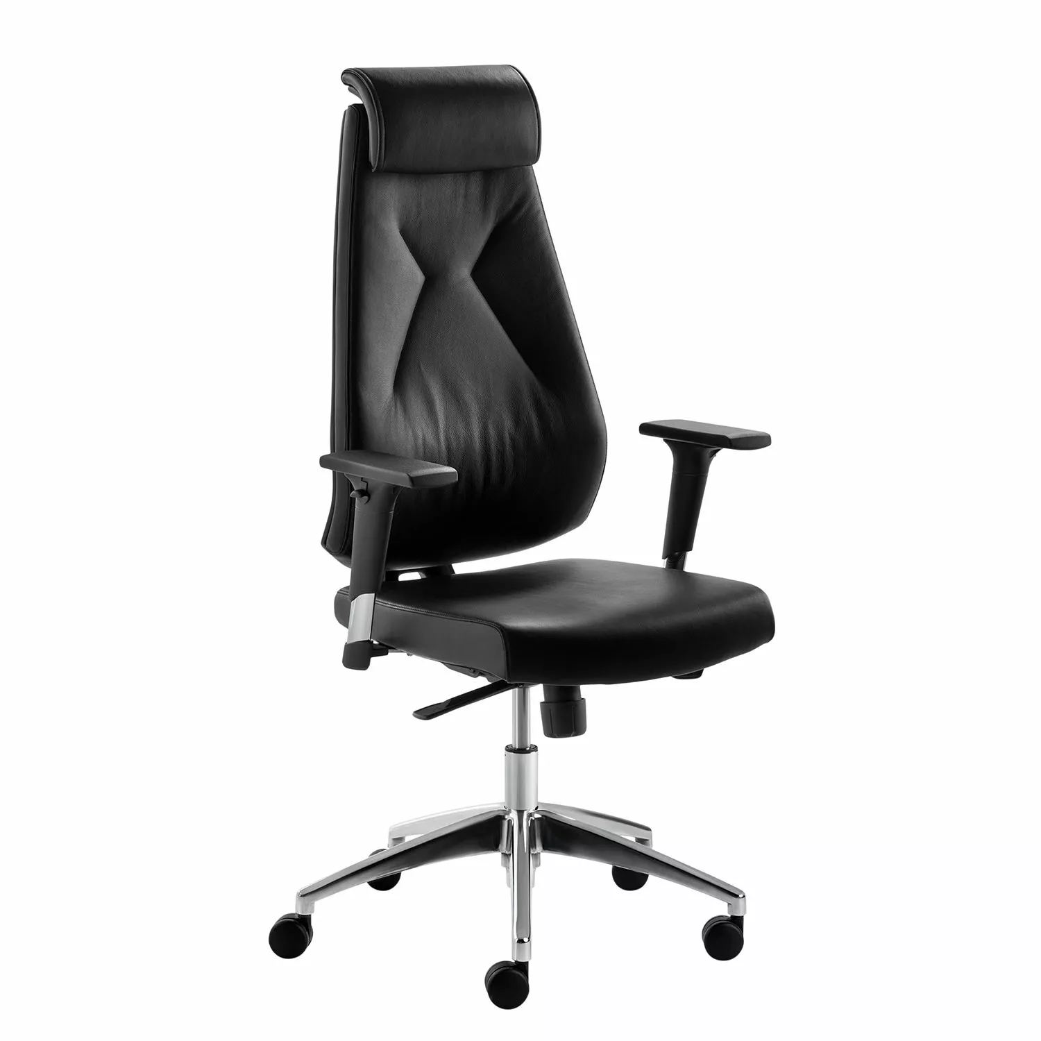 Mayer Sitzmöbel Bürodrehstuhl Lakota - Echtleder / Aluminium - Schwarz / Chrom 7 Mayer Sitzmöbel Bürodrehstuhl Lakota - Echtleder / Aluminium - Schwarz / Chrom – Bild 5