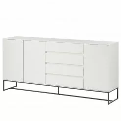 Fredriks Sideboard Zaddy I - Weiß / Schwarz