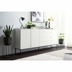 Fredriks Sideboard Zaddy I - Weiß / Schwarz 44 Fredriks Sideboard Zaddy I - Weiß / Schwarz -Büromöbel Verkäufe 1000134689 210426 15153000009 MOOD DETAILS P000000001000134689 mood