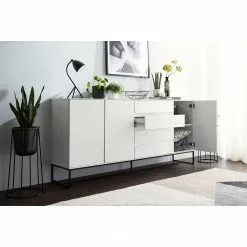 Fredriks Sideboard Zaddy I - Weiß / Schwarz 45 Fredriks Sideboard Zaddy I - Weiß / Schwarz -Büromöbel Verkäufe 1000134689 210426 15153100010 MOOD DETAILS P000000001000134689 mood