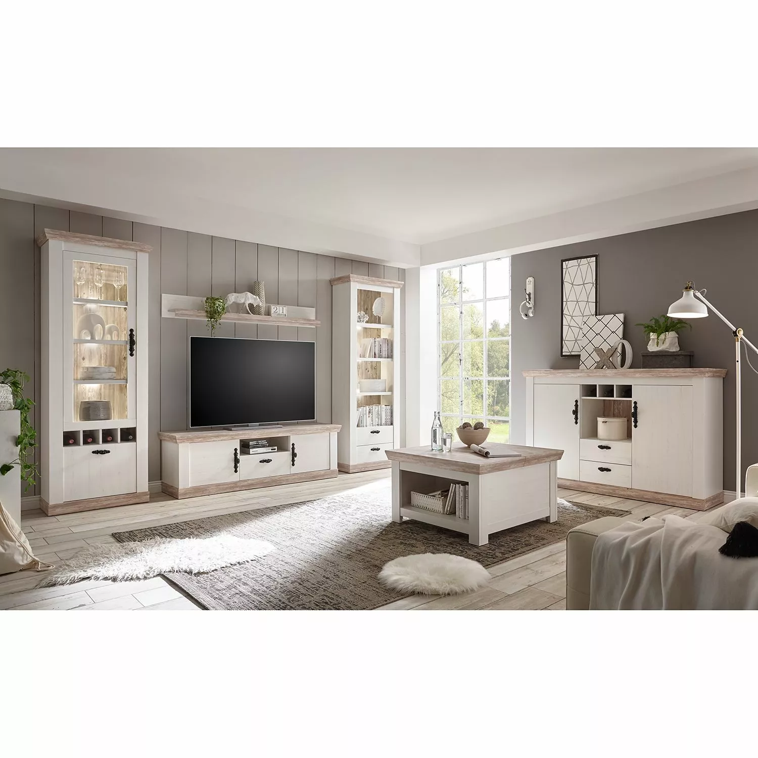 Ridgevalley Regal Lewk - Pinie Weiß Dekor / Pinie Dekor 4 Ridgevalley Regal Lewk - Pinie Weiß Dekor / Pinie Dekor – Bild 2