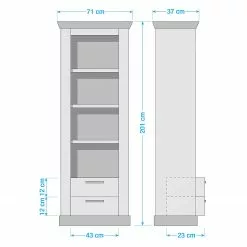 Ridgevalley Regal Lewk - Pinie Weiß Dekor / Pinie Dekor 13 Ridgevalley Regal Lewk - Pinie Weiß Dekor / Pinie Dekor -Büromöbel Verkäufe 1000136071 181219 14223700033 GALLERYIMAGES P000000001000136071