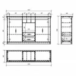 Ridgevalley Sideboard Lewk - Pinie Weiß Dekor / Pinie Dekor 17 Ridgevalley Sideboard Lewk - Pinie Weiß Dekor / Pinie Dekor -Büromöbel Verkäufe 1000136082 181219 14224000085 GALLERYIMAGES P000000001000136082
