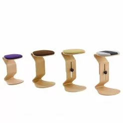 Mayer Sitzmöbel Hocker myERCOLINO - Laneve-Wolle / Echtholzfunier - Olivgelb -Büromöbel Verkäufe 1000137049 181116 132358139 GALLERYIMAGES P000000001000137049