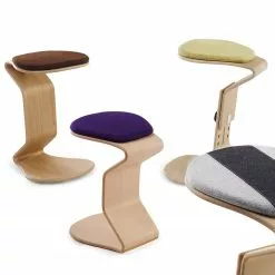 Mayer Sitzmöbel Hocker myERCOLINO - Laneve-Wolle / Echtholzfunier - Anthrazit -Büromöbel Verkäufe 1000137053 181116 132402172 GALLERYIMAGES P000000001000137053