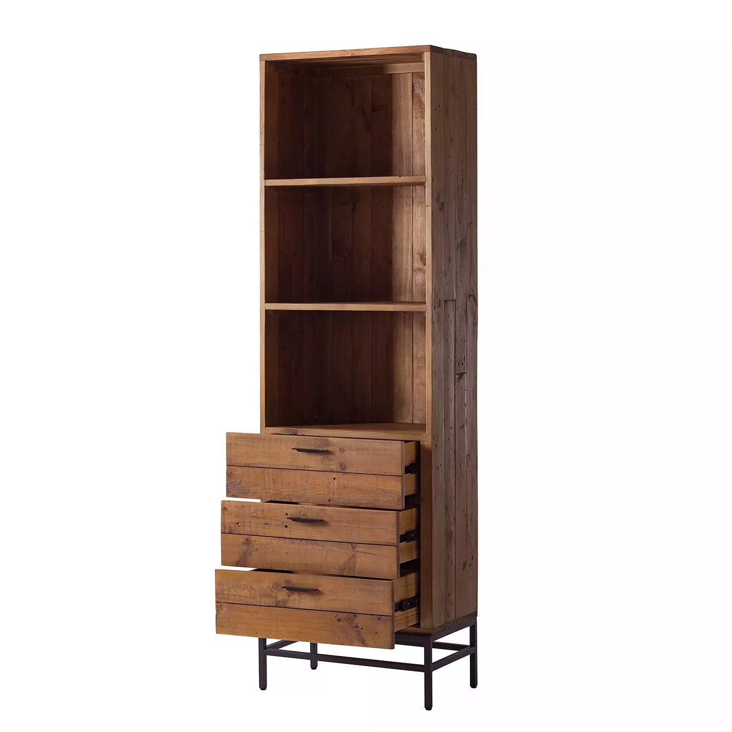 Ars manufacti Regal Grasby - Pinie massiv / Metall - Pinie / Schwarz 7 Ars manufacti Regal Grasby - Pinie massiv / Metall - Pinie / Schwarz – Bild 5