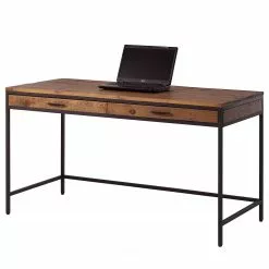 Ars manufacti Schreibtisch Grasby - Pinie massiv / Metall - Pinie / Schwarz -Büromöbel Verkäufe 1000147153 190726 15532000031 DETAILS P000000001000147153