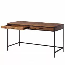 Ars manufacti Schreibtisch Grasby - Pinie massiv / Metall - Pinie / Schwarz -Büromöbel Verkäufe 1000147153 190726 15532000032 DETAILS P000000001000147153