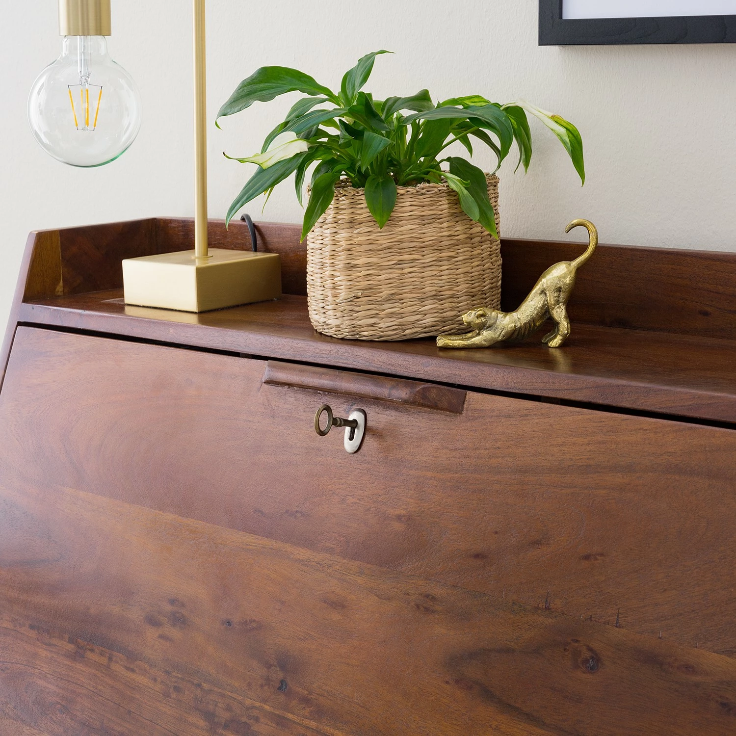 Ars manufacti Sekretär Baxley - Akazie massiv / Metall - Akazie / Gold 14 Ars manufacti Sekretär Baxley - Akazie massiv / Metall - Akazie / Gold – Bild 12