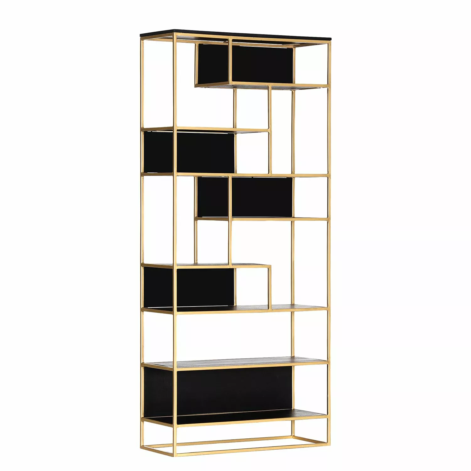 Jack & Alice Regal Harbin - Akazie massiv - Akazie Schwarz / Gold 3 Jack & Alice Regal Harbin - Akazie massiv - Akazie Schwarz / Gold