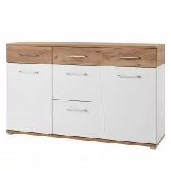 Germania Sideboard Nerola - Weiß / Eiche Navarra Dekor