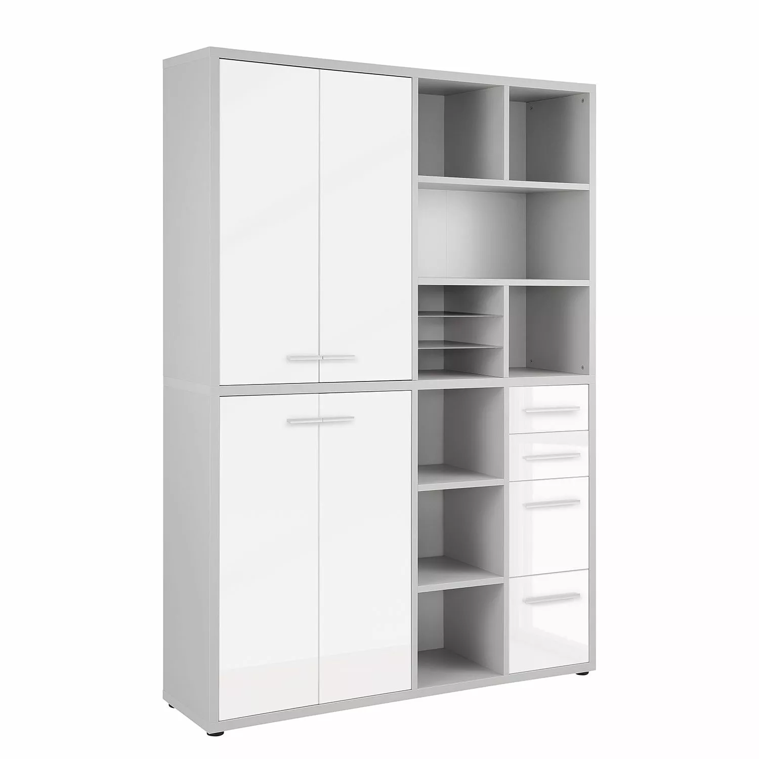 Maja Möbel Aktenschrank Set Plus V - Farbe - Weiß / Platingrau 3 Maja Möbel Aktenschrank Set Plus V - Farbe - Weiß / Platingrau