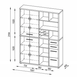 Maja Möbel Aktenschrank Set Plus V - Farbe - Weiß / Platingrau 13 Maja Möbel Aktenschrank Set Plus V - Farbe - Weiß / Platingrau -Büromöbel Verkäufe 1000152679 190123 10093000019 GALLERYIMAGES P000000001000152679