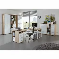 Maja Möbel Aktenschrank Set Plus III - Farbe - Weiß / Eiche Dekor -Büromöbel Verkäufe 1000152696 190123 10093300049 MOOD GALLERYIMAGES P000000001000152696 mood