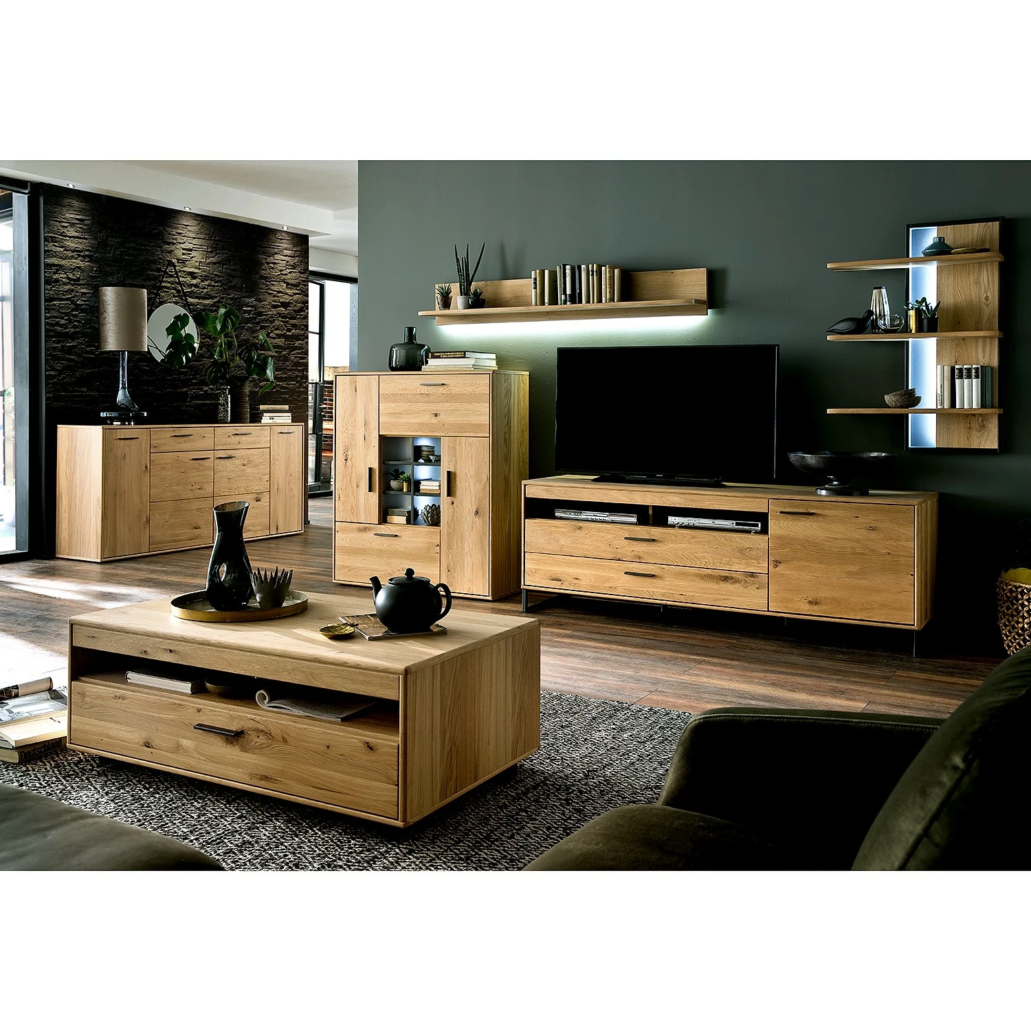 Naturoo Sideboard Kiah II - Asteiche massiv 5 Naturoo Sideboard Kiah II - Asteiche massiv – Bild 3