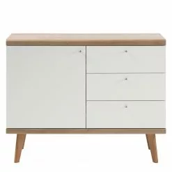 Norrwood Kommode Gyland - Matt Weiß / Eiche Riviera Dekor -Büromöbel Verkäufe 1000164005 190307 08392100034 GALLERYIMAGES P000000001000164005