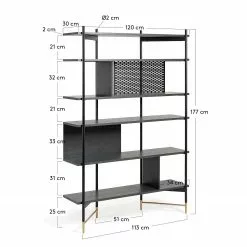 Jack & Alice Regal Cabral - Esche Schwarz / Gold 11 Jack & Alice Regal Cabral - Esche Schwarz / Gold -Büromöbel Verkäufe 1000166602 190319 10113500080 GALLERYIMAGES P000000001000166602