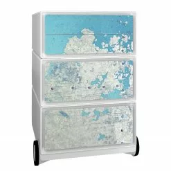 EasyOffice by Paperflow Rollcontainer easyBox Industrial III - Kunststoff - Weiß