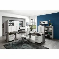 Germania Aktenregal Avero II - Lärche Weiß Dekor / Eiche Havanna Dekor -Büromöbel Verkäufe 1000166763 190329 13031800087 MOOD GALLERYIMAGES P000000001000166763 mood