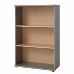 Germania Aktenregal Avero I - Ahorn Dekor / Silber