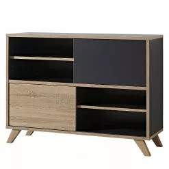 Germania Sideboard Svene - Anthrazit / Eiche Sonoma Dekor - Breite: 120 cm -Büromöbel Verkäufe 1000166773 190522 14170400001 GALLERYIMAGES P000000001000166773