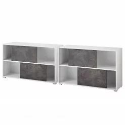 Germania Büroset Altino (7-teilig) - Basalt / Weiß -Büromöbel Verkäufe 1000166777 190329 13033600184 GALLERYIMAGES P000000001000166777