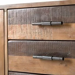 Ars manufacti Sideboard Tamati II - Pinie massiv / Eisen - Pinie / Schwarz -Büromöbel Verkäufe 1000166787 191011 15391700014 DETAILS P000000001000166787