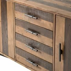 Ars manufacti Sideboard Tamati II - Pinie massiv / Eisen - Pinie / Schwarz -Büromöbel Verkäufe 1000166787 191011 15391700015 DETAILS P000000001000166787