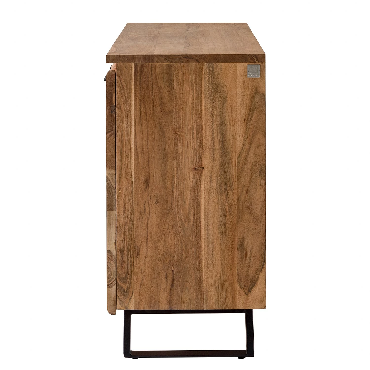 Ars Natura Sideboard Vardo - Akazie massiv / Metall - Akazie / Schwarz 9 Ars Natura Sideboard Vardo - Akazie massiv / Metall - Akazie / Schwarz – Bild 7