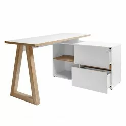 Jahnke Schreibtisch CLUB C 145 E - Weiß / Kerneiche Dekor 18 Jahnke Schreibtisch CLUB C 145 E - Weiß / Kerneiche Dekor -Büromöbel Verkäufe 1000168497 190328 12555100051 GALLERYIMAGES P000000001000168497